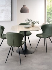 Bentley Designs Beige Carter Ceramic Dining Table - Image 1 of 3