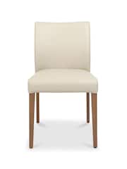 Bentley Designs Set of 2 Ivory Kristen Dining Chairs - Image 4 of 5