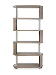 Bentley Designs Grey Oiled Oak Duo Open Display Unit - Image 4 of 4