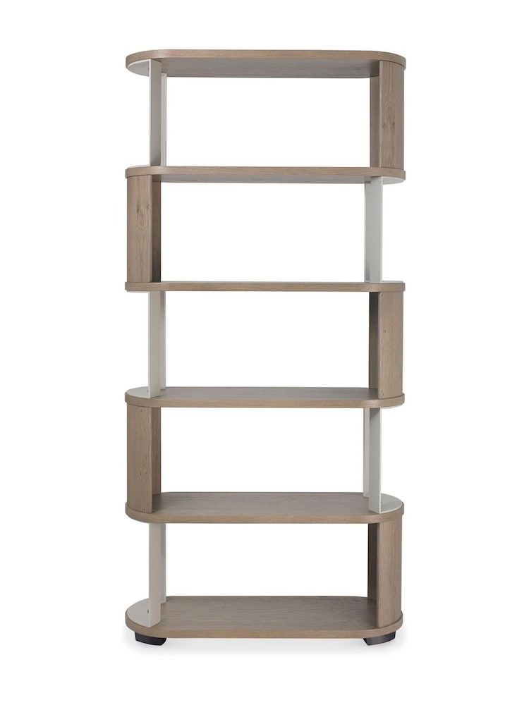 Bentley Designs Grey Oiled Oak Duo Open Display Unit - Image 4 of 4 Bentley Designs Grey Oiled Oak Duo Open Display Unit - Image 4 of 4