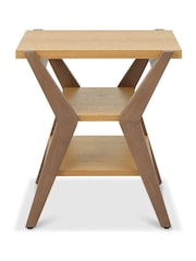 Bentley Designs Oak Light Weathered Kristen Lamp Table - Image 4 of 4