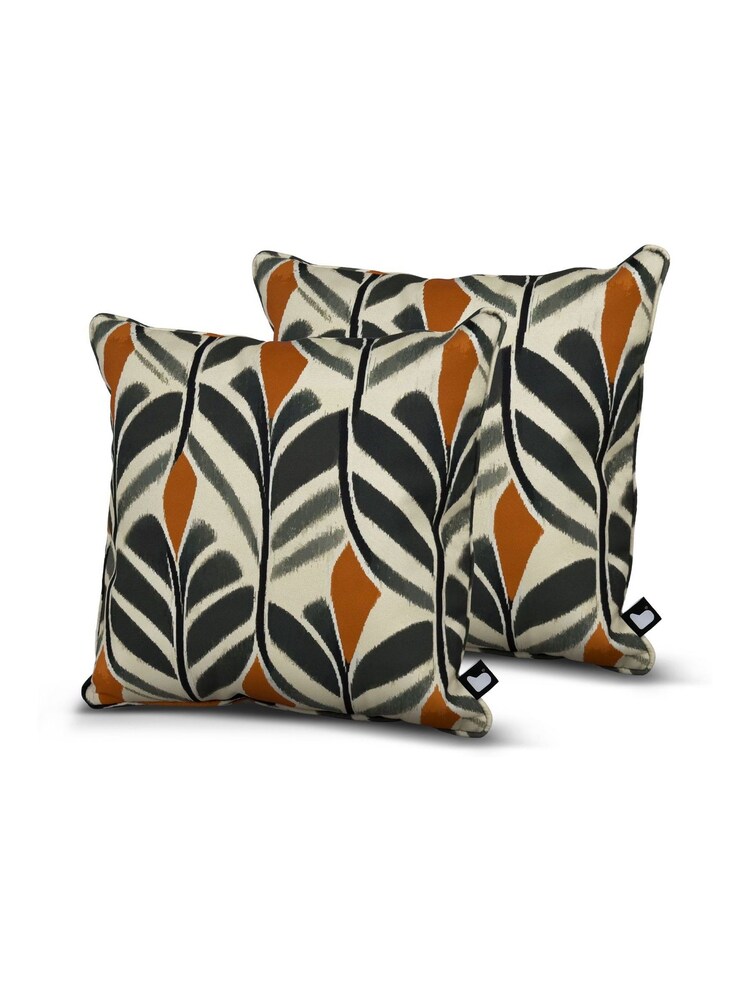 Extreme Lounging 2 Pack Tribal Leaf White Outdoor B Tribal Leaf B Cushions - Image 1 of 3 Extreme Lounging 2 Pack Tribal Leaf White Outdoor B Tribal Leaf B Cushions - Image 1 of 3