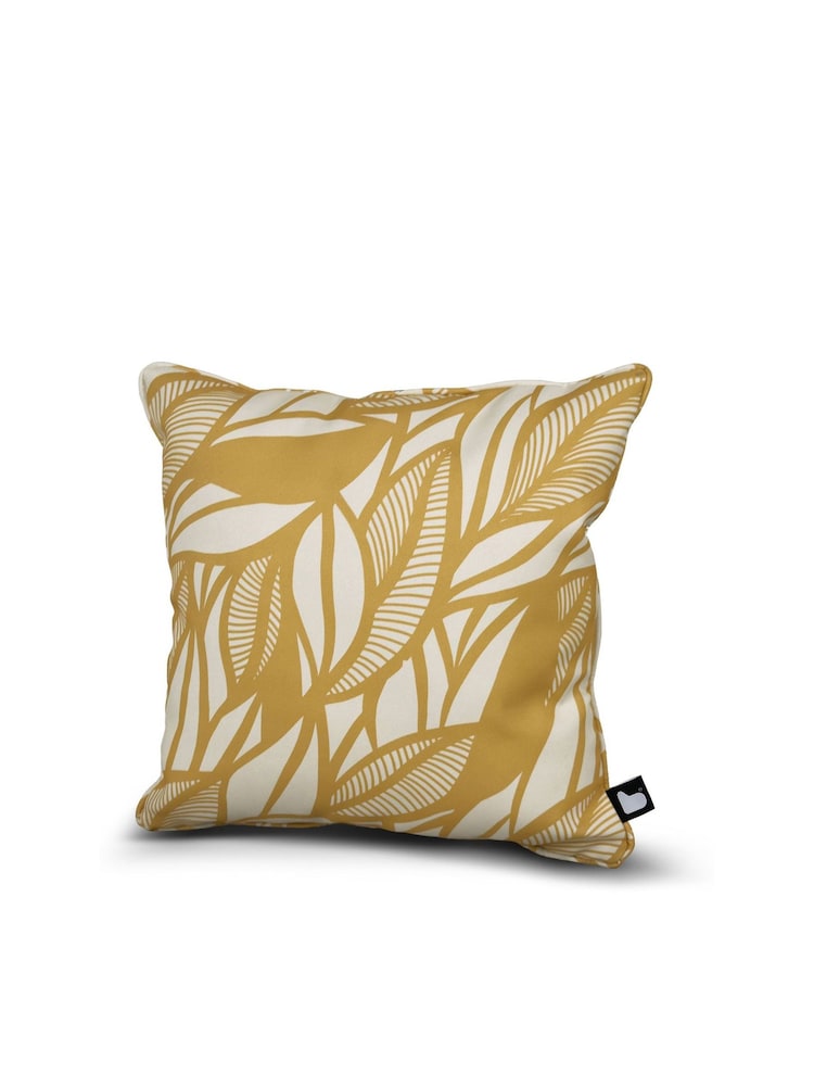 Extreme Lounging Butter Yellow Outdoor B Cushion Poplar Leaf Twin Pack - Image 2 of 3