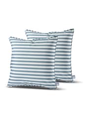 Extreme Lounging 2 Pack Sea Blue Outdoor Pencil Stripe B Cushion - Image 1 of 2