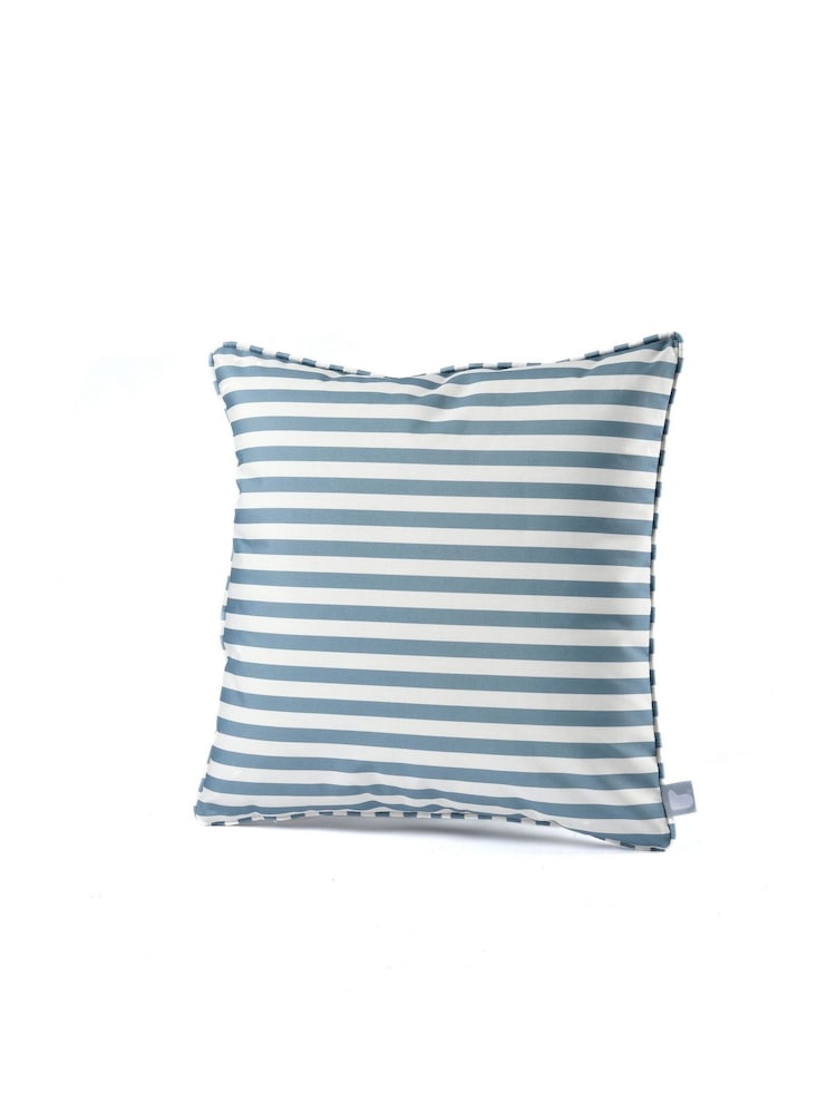 Extreme Lounging 2 Pack Sea Blue Outdoor Pencil Stripe B Cushion - Image 2 of 2