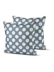 Extreme Lounging 2 Pack Sea Blue Outdoor Polka B Cushions - Image 1 of 2