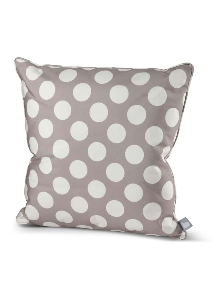 Extreme Lounging 2 Pack Silver Grey Outdoor Polka B Cushions - Image 2 of 2 Extreme Lounging 2 Pack Silver Grey Outdoor Polka B Cushions - Image 2 of 2
