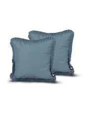 Extreme Lounging Sea Blue Outdoor Frill B Cushion Twin Pack - Image 1 of 3