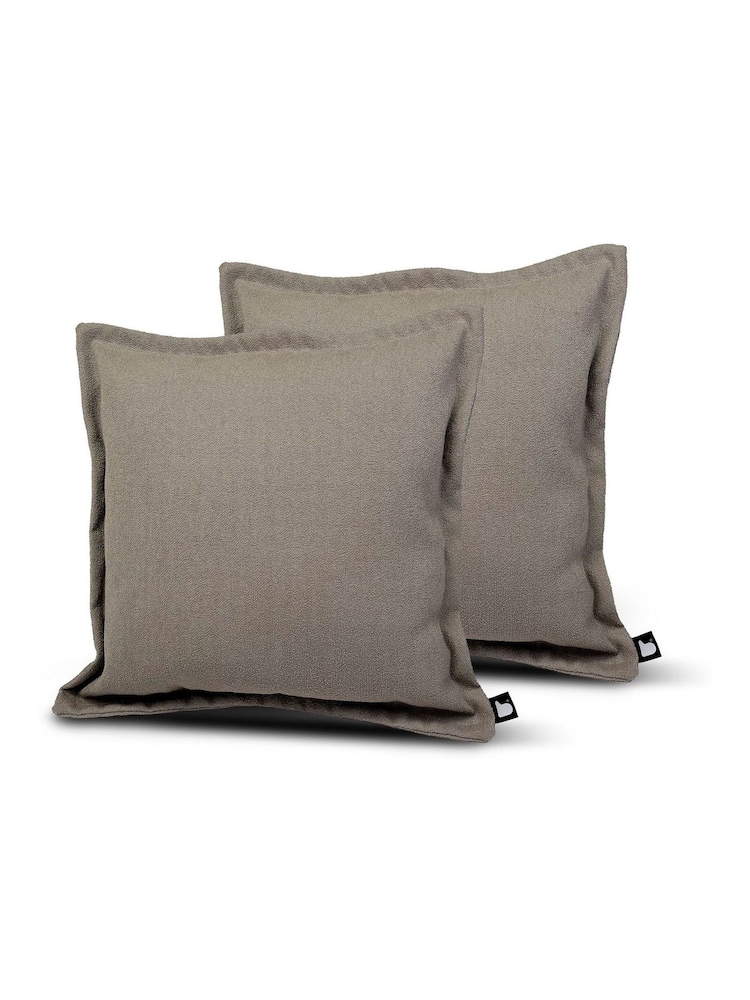Extreme Lounging 2 Pack Sand Yellow Outdoor Aquaclean Mist Oxford Edge B Cushions - Image 1 of 2 Extreme Lounging 2 Pack Sand Yellow Outdoor Aquaclean Mist Oxford Edge B Cushions - Image 1 of 2