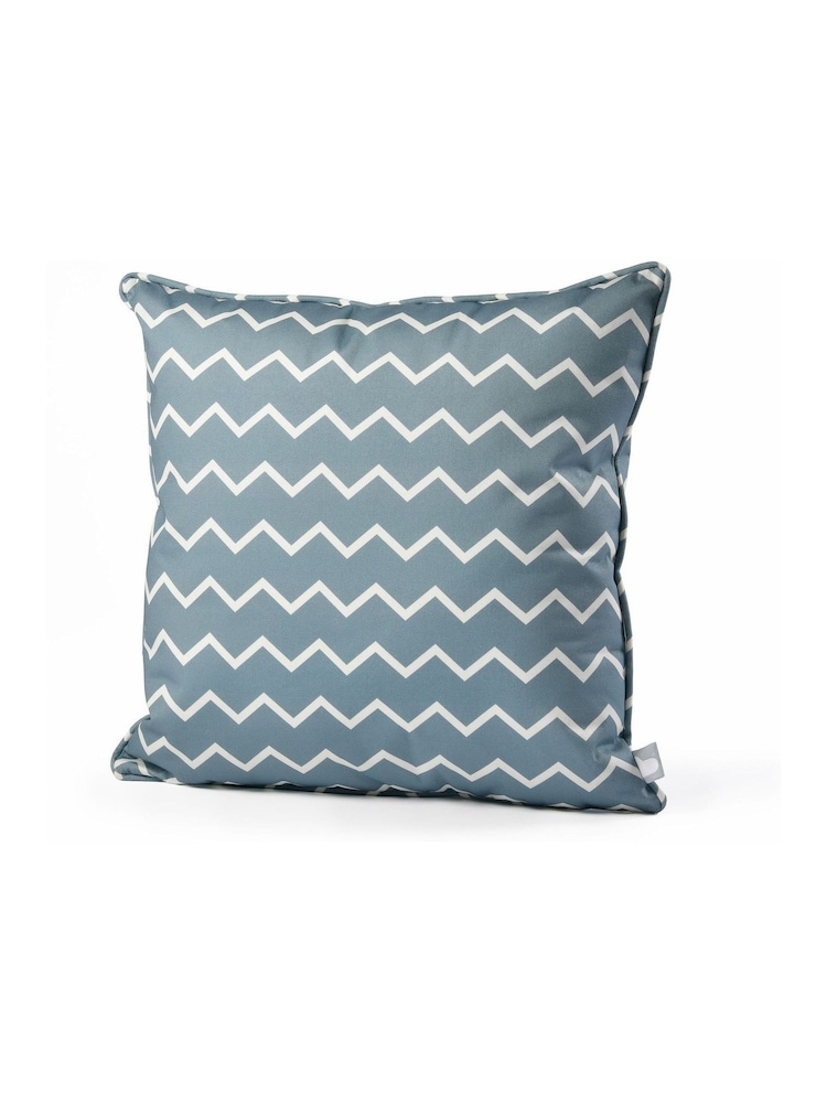 Extreme Lounging 2 Pack Sea Blue Outdoor Zigzag B Cushions - Image 2 of 2 Extreme Lounging 2 Pack Sea Blue Outdoor Zigzag B Cushions - Image 2 of 2