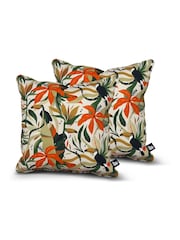 Extreme Lounging 2 Pack Pecan White Outdoor Toucan B Cushions - Image 1 of 3