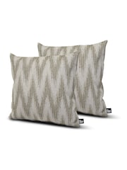 Extreme Lounging 2 Pack Green Outdoor Aquaclean Macrame B Cushions - Image 1 of 2