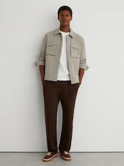 Reiss Stone Divide Technical Twin-Pocket Overshirt - Image 6 of 7