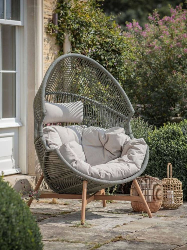 Bramblecrest Fern Green Helsinki Cocoon Chair - Image 1 of 4 Bramblecrest Fern Green Helsinki Cocoon Chair - Image 1 of 4