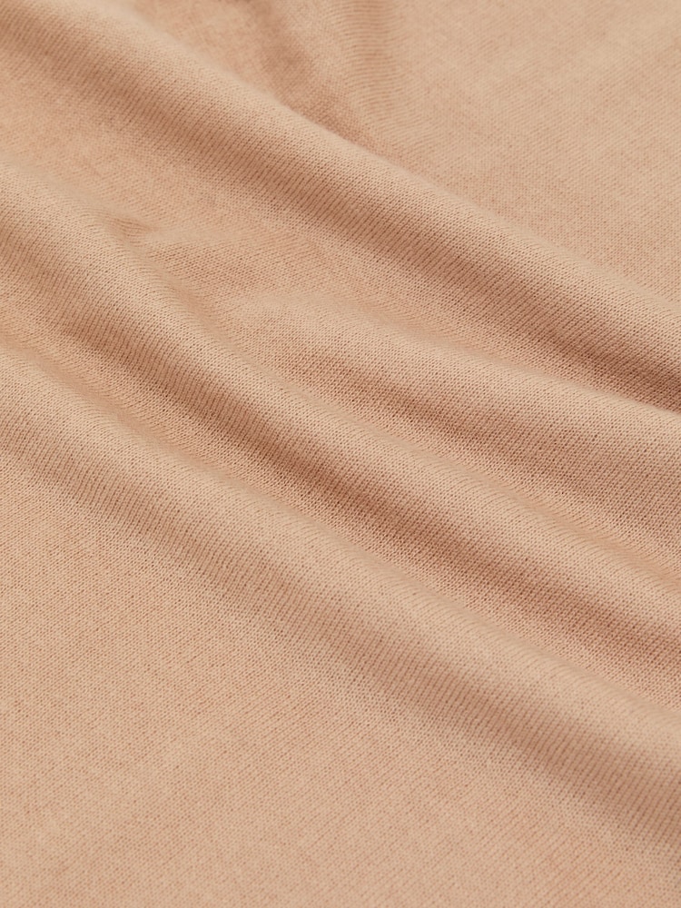 Reiss Camel Evelyn Merino Wool Funnel-Neck Sleeveless Top - Image 6 of 6 Reiss Camel Evelyn Merino Wool Funnel-Neck Sleeveless Top - Image 6 of 6