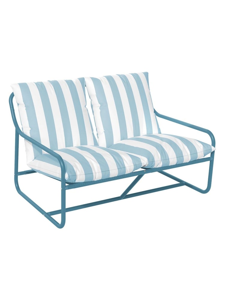 Kettler Nordic Blue Cloud Garden 2 Seater Relaxed Chair - Image 2 of 3 Kettler Nordic Blue Cloud Garden 2 Seater Relaxed Chair - Image 2 of 3