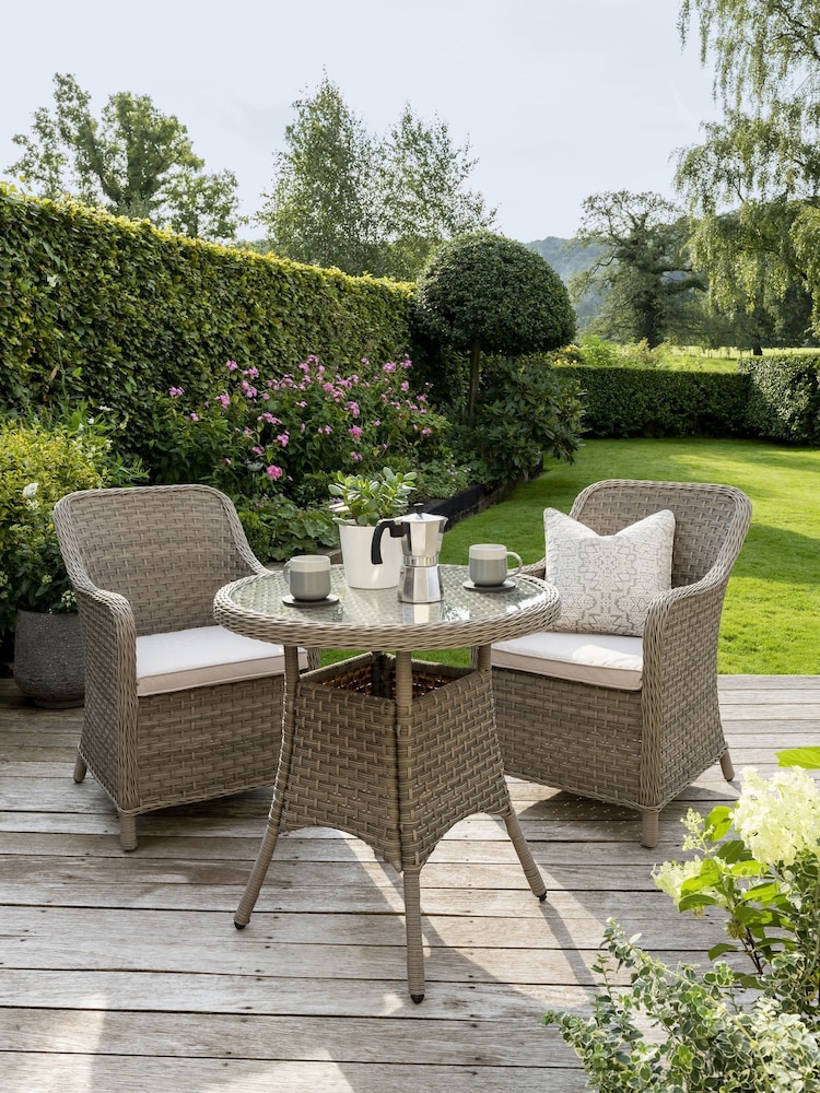 Kettler Natural Charlbury Garden Bistro Dining Set - Image 1 of 6