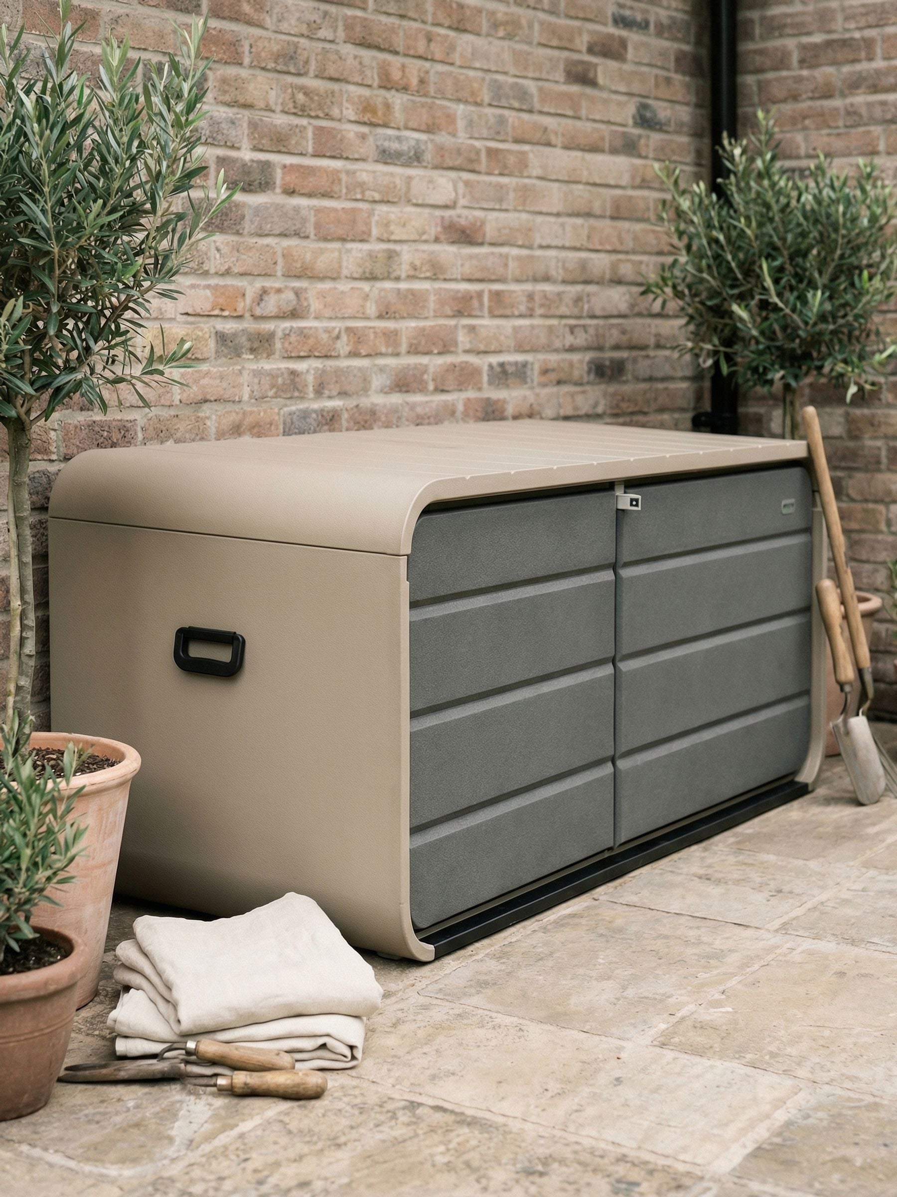 Buy Kettler Grey Vault Garden Storage Box 790L from the Next UK