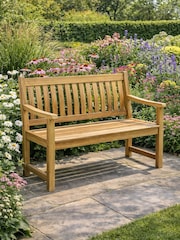 Kettler Natural Hampton 4ft Garden Bench - Image 1 of 4