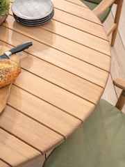 Kettler Meadow Green 4 Seater Garden Dining Set with 120cm Round Table - Image 3 of 7