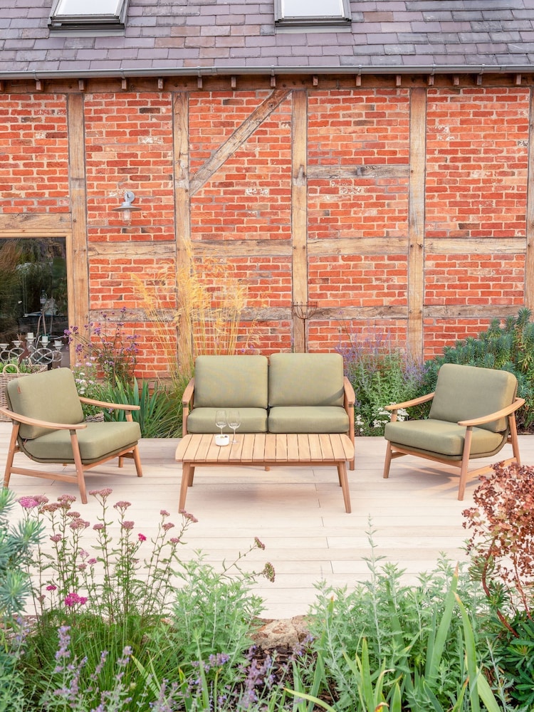 Kettler Meadow Green 4 Seater Garden Lounge Sofa Set - Image 1 of 7