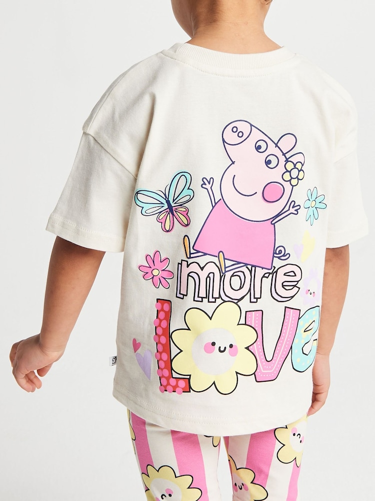 Brand Threads Pink Peppa Pig T-Shirt & Shorts Set - Image 6 of 6