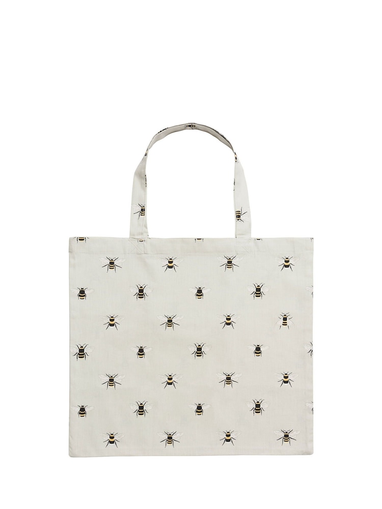 Sophie Allport Pale Green Bees Folding Shopping Bag - Image 2 of 3
