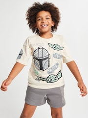 Brand Threads Natural Mandalorian T-Shirt and Shorts Set - Image 4 of 6