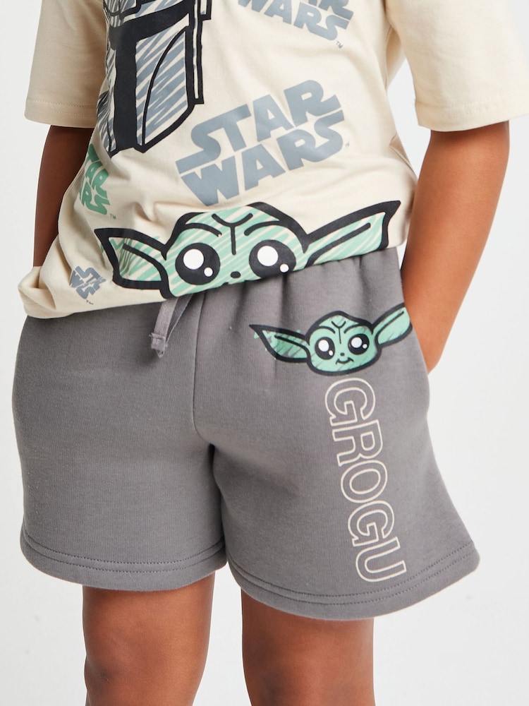 Brand Threads Natural Mandalorian T-Shirt and Shorts Set - Image 6 of 6