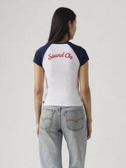 Levi's White Gr-Riley-Raglan T-Shirt - Image 2 of 5