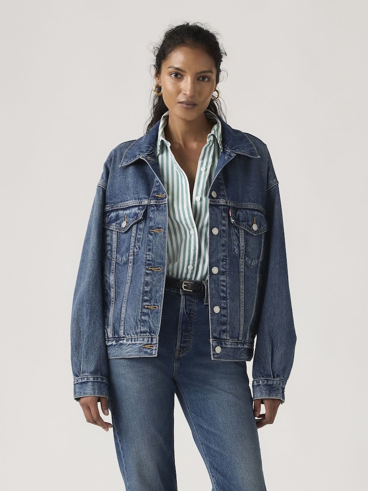Levi's® Blue 90S-Trucker Jacket - Image 1 of 6