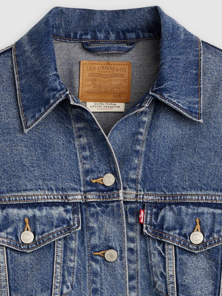 Levi's® Blue 90S-Trucker Jacket - Image 6 of 6