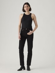 Levi's Black Wedgie-Slim Jeans - Image 3 of 6