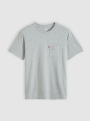 Levi's® Grey Short Sleves Classic Pocket T-Shirt - Image 4 of 5