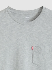 Levi's® Grey Short Sleves Classic Pocket T-Shirt - Image 5 of 5