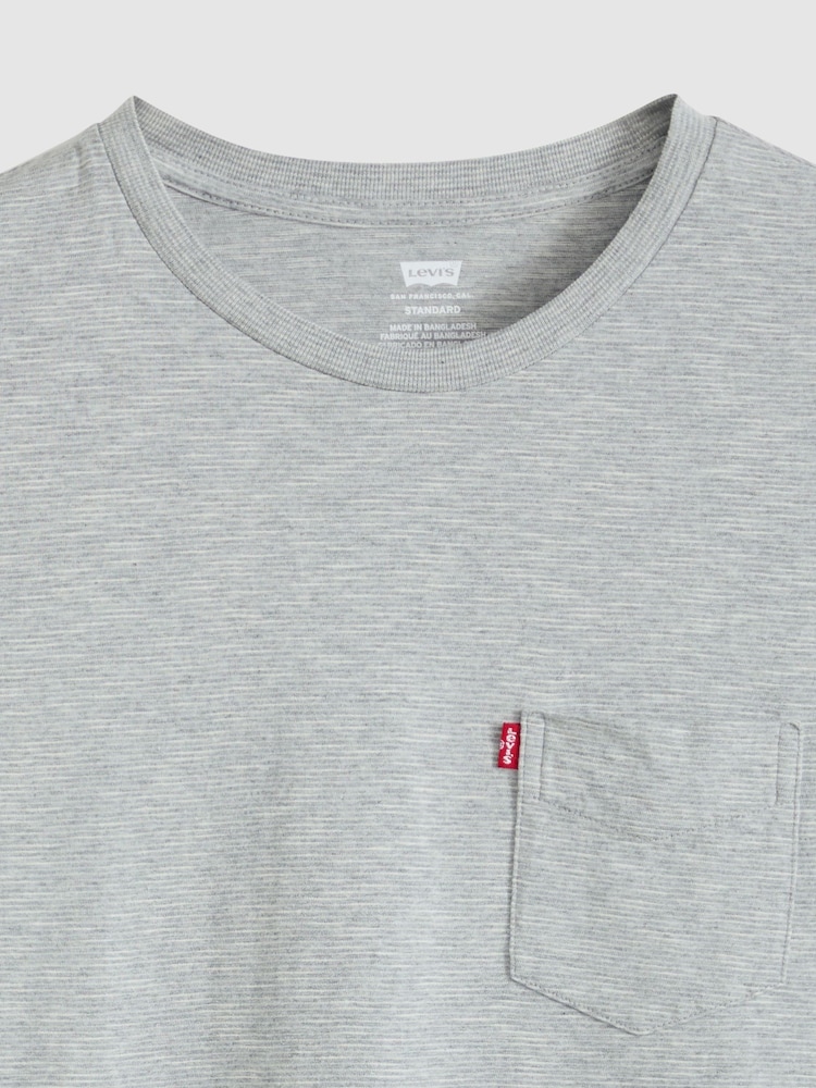 Levi's® Grey Short Sleves Classic Pocket T-Shirt - Image 5 of 5