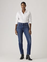 Levi's® Blue High Rise Straight Jeans - Image 1 of 7