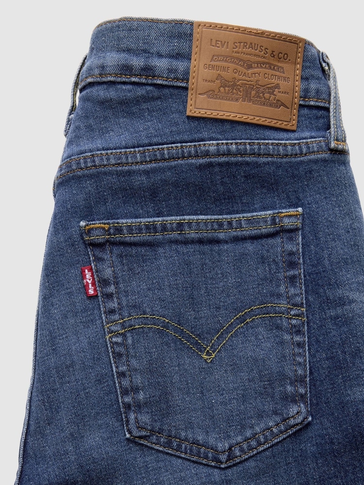 Levi's® Blue High Rise Straight Jeans - Image 7 of 7