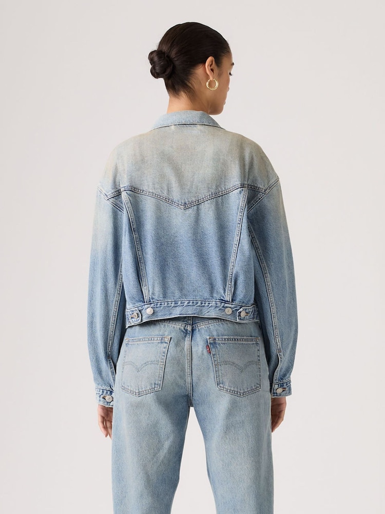 Levi's® Blue Shrunken-90S-Trucker Jacket - Image 2 of 3