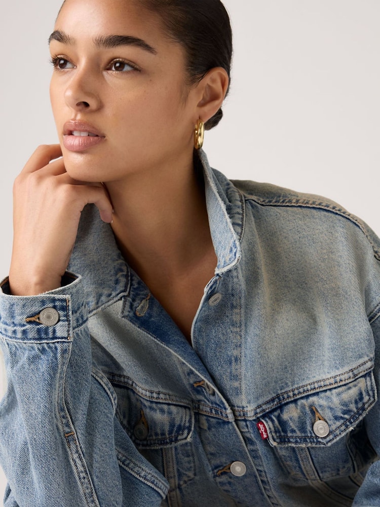 Levi's® Blue Shrunken-90S-Trucker Jacket - Image 3 of 3