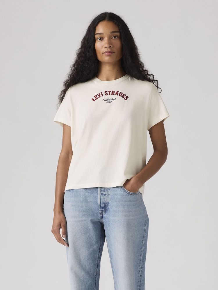Levi's® White Graphic Favorite T-Shirt - Image 1 of 2 Levi's® White Graphic Favorite T-Shirt - Image 1 of 2