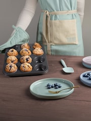 The Great British Bake Off Duck Egg Apron Double Oven Glove and Pot Holder Set - Image 2 of 6