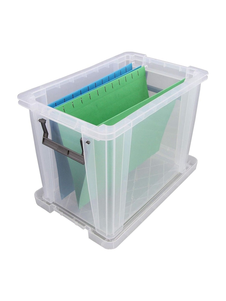 Whitefurze Set of 2 Clear 18.5L Storage Boxes - Image 2 of 6 Whitefurze Set of 2 Clear 18.5L Storage Boxes - Image 2 of 6