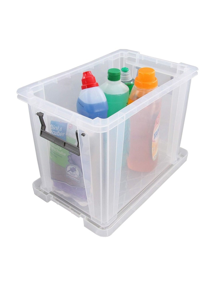 Whitefurze Set of 2 Clear 18.5L Storage Boxes - Image 6 of 6 Whitefurze Set of 2 Clear 18.5L Storage Boxes - Image 6 of 6