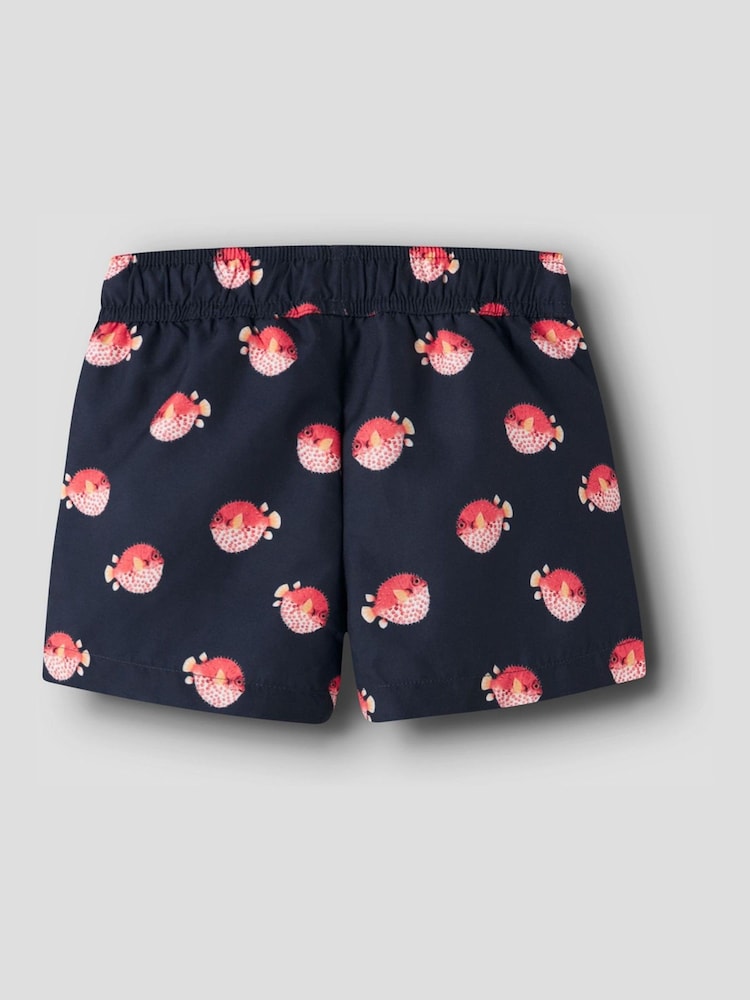 Name It Blue Puffer Fish Swim Shorts - Image 2 of 3 Name It Blue Puffer Fish Swim Shorts - Image 2 of 3