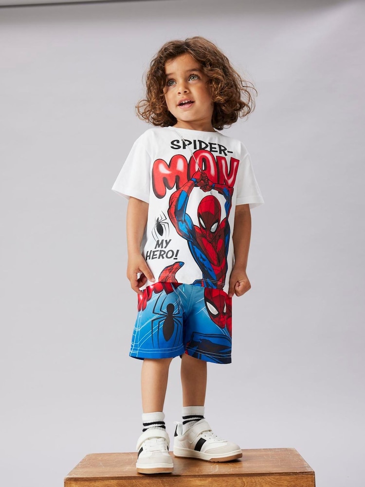 Name It Blue Spiderman Swim Shorts - Image 1 of 4