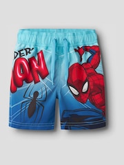 Name It Blue Spiderman Swim Shorts - Image 2 of 4