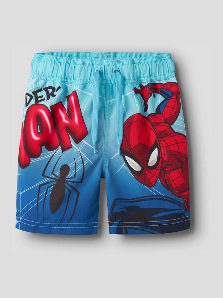 Name It Blue Spiderman Swim Shorts - Image 2 of 4