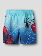 Name It Blue Spiderman Swim Shorts - Image 3 of 4