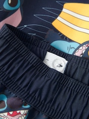 Name It Blue Stitch Swim Shorts - Image 3 of 3